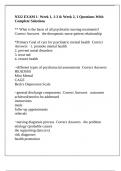 N322 EXAM 1- Week 1&comma; 1-3 & Week 2&comma; 1 Questions With Complete Solutions