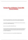 Portage Phys 165 Module 7 Exam With Correct Answers