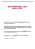 Module 7 Exam With Correct Answers&period;2025&period;