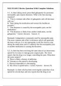 N322 EXAM 2 Review Questions With Complete Solutions
