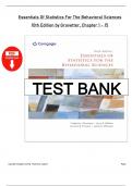 Test Bank &ndash; Essentials of Statistics for the Behavioral Sciences&comma; 10th Edition by Frederick Gravetter &vert; Complete Exam Questions & Answers for All Chapters