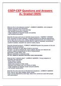 CSEP-CEP Questions and Answers A&plus; Graded &lpar;2025&rpar;&period;