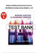 Test Bank &ndash; Modern Auditing and Assurance Services&comma; 6th Edition by Philomena Leung &vert; Complete Exam Questions & Answers for All Chapters