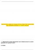 SALESFORCE ADMIN-201 EXAM OFFICIAL PRACTICE QUESTIONS AND ANSWERS GRADED A&plus; LATEST UPDATE&period;
