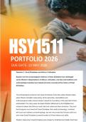 HSY1511 Assignment 4 PORTFOLIO 2026 - Due 22 May 2026