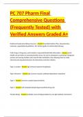 PC 707 Modules Comprehensive Questions &lpar;Frequently Tested&rpar; with Verified Answers Graded A  Package Deal