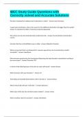 IBEC Study Guide Questions with Correctly solved and Accurate Solutions