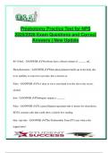 Phlebotomy Practice Test for NPS 2025&sol;2026 &ndash; 250&plus; Expert Verified Questions & Answers on Venipuncture&comma; Blood Tubes&comma; Specimen Handling&comma; Safety Protocols&comma; and Patient Care