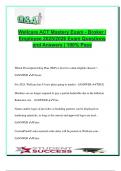 Wellcare ACT Mastery Exam 2025&sol;2026 &ndash; 250&plus; Verified Questions & Answers &vert; Medicare Advantage&comma; PDP Plans&comma; Compliance&comma; Enrollment&comma; PHI & Sales Rules