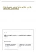 NP3 EXAM 1 QUESTIONS WITH 100&percnt; VERIFIED ANSWERS&excl;&excl;