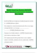  Health Coaching Section Exam 2025&sol;2026 &ndash; 200&plus; Verified Questions & Correct Answers &vert; Motivational Interviewing&comma; Goal Setting&comma; Behavior Change&comma; and Communication Skills