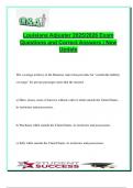 Louisiana Adjuster Exam Guide 2025&sol;2026 &ndash; 250&plus; Verified Questions & Answers &vert; Property & Casualty&comma; Licensing&comma; Insurance Law&comma; Claims&comma; Penalties & Coverage Rules