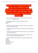 NC BLET Crowd Management FINAL EXAM 2025 COMPLETE EXAM QUESTIONS WITH DETAILED VERIFIED ANSWERS &lpar;100&percnt; GUARANTEED PASS&excl;&excl;&rpar; &vert;&vert;ALREADY GRADED<<BRAND NEW VERSION>>