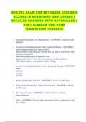 NUR 216 EXAM 2 STUDY GUIDE 2025&sol;2026  ACCURATE QUESTIONS AND CORRECT  DETAILED ANSWERS WITH RATIONALES &vert;&vert;  100&percnt; GUARANTEED PASS   <BRAND NEW VERSION> 