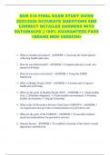 NUR 216 FINAL EXAM STUDY GUIDE  2025&sol;2026 ACCURATE QUESTIONS AND  CORRECT DETAILED ANSWERS WITH  RATIONALES &vert;&vert; 100&percnt; GUARANTEED PASS   <BRAND NEW VERSION> 