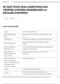 NC BLET STATE EXAM QUESTIONS AND VERIFIED ANSWERS 2025&lpar;GRADED A&plus;&rpar; DETAILED ANSWERS&excl;&excl;