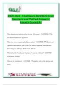 MICR 4423 Final Exam 2025&sol;2026 &ndash; 300&plus; Verified Questions & Answers &vert; Antibiotics&comma; Resistance Mechanisms&comma; Microbial Physiology & Microbiome