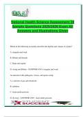 National Health Science Assessment 2025&sol;2026 &ndash; 30 Sample Questions & Answers &vert; Medical Procedures&comma; Anatomy&comma; Patient Care & Safety Protocols