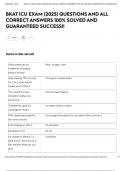 BKAT ICU EXAM &lpar;2025&rpar; QUESTIONS AND ALL CORRECT ANSWERS 100&percnt; SOLVED AND GUARANTEED SUCCESS&excl;&excl;