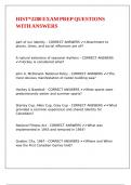 HIST2280 EXAM PREP QUESTIONS WITH ANSWERS