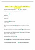 PNB 2250 - Exam 1 Questions with Complete Solutions 100&percnt; Verified&vert; Latest  Update Graded A&plus; 