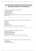 MISY 5360 EXAM 1 FLASHCARDS MOST TESTED QUESTIONS AND ANSWERS GRADED A&plus; WITH RATIONALES