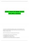 ITC 235 EXAM 4 QUESTIONS WITH COMPLETE ANSWERS