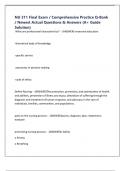 NU 311 Final Exam &sol; Comprehensive Practice Q-Bank &sol; Newest Actual Questions & Answers &lpar;A&plus; Guide Solution&rpar;