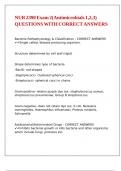 NUR 2390 Exam 2&lpar;Antimicrobials 1&comma;2&comma;3&rpar; QUESTIONS WITH CORRECT ANSWERS