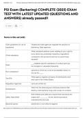 PSI Exam &lpar;Barbering&rpar; COMPLETE &lpar;2025&rpar; EXAM TEST WITH LATEST UPDATED &lpar;QUESTIONS AND ANSWERS&rpar; already passed&excl;&excl;