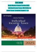 Test bank for south western federal taxation 2025 individual income taxes 48e by james c young