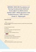 BSN206 &sol; BSN 206 Foundations of Nursing Fundamentals Hallmark Exam &lpar;April 12&comma; 2024&rpar; &lpar;Latest Update 2025 &sol; 2026&rpar; Questions with Verified Answers &vert; 100&percnt; Correct &vert; Grade A - Nightingale 