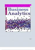 Test Bank &ndash; Business Analytics &lpar;James R&period; Evans&comma; 3rd Edition&rpar; &vert;  2025 Revised & Verified Complete Chapters 1-16 Solutions
