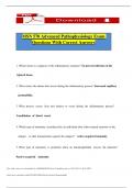 MSN 570 Advanced Pathophysiology Exam Questions With Correct Answers