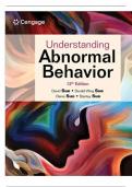 Test bank for Understanding Abnormal Behavior 12th Edition&comma; Sue &vert; Complete Guide A&plus;