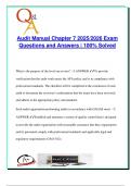 Audit Manual &ndash; Chapter 7 &lpar;2025&sol;2026&rpar; &ndash; 35 Exam Questions & Answers on Level One&comma; Level Two & Executive Review&comma; Quality Control & AU-C Standards