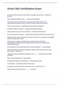 Vivint CEU Certification Exam Questions with Correct Answers