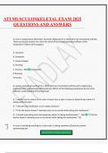 ATI MUSCULOSKELETAL EXAM 2025 QUESTIONS AND ANSWERS