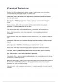Chemical Technician Questions and answers graded A&plus; 2025&sol;2026