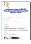 Audit Manual &ndash; Chapter 10 &lpar;2025&sol;2026&rpar; &ndash; 40 Exam Questions & Answers on Fraud Risk&comma; Revenue Misstatements&comma; Compliance & Auditor Responsibilities