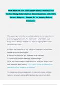NGN HESI RN Exit Exam &lpar;2024&ndash;2025&rpar; &vert; Updated and Verified Study Material &vert; Real Exam Questions with 100&percnt; Correct Answers &vert; Graded A&plus; for Nursing School Graduates