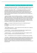 Certified Counselor Test Exam Questions and Answers