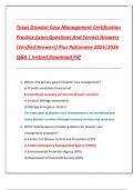 Texas Disaster Case Management Certification  Practice Exam Questions And Correct Answers  &lpar;Verified Answers&rpar; Plus Rationales 2025&vert;2026  Q&A &vert; Instant Download Pdf 
