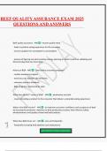 BEEF QUALITY ASSURANCE EXAM 2025 QUESTIONS AND ANSWERS