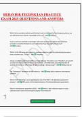 BEHAVIOR TECHNICIAN PRACTICE EXAM 2025 QUESTIONS AND ANSWERS