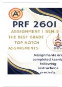 PRF2601 Assignment 1 &lpar;COMPLETE ANSWERS&rpar; Semester 2 2025 - DUE August 2025