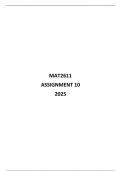 MAT2611 ASSIGNMENT 10 2025