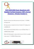SCW Exam Prep 2025&sol;2026 &ndash; 95 Questions with 100&percnt; Correct Answers &vert; Social Work Ethics&comma; Practice Standards&comma; Client Communication & Professional Boundaries