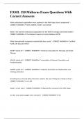 FAML 150 Midterm Exam Questions With Correct Answers&period;