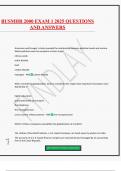 BUSMHR 2000 EXAM 1 2025 QUESTIONS AND ANSWERS